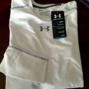 Under Armour ColdGear White Compression Shirt Size L